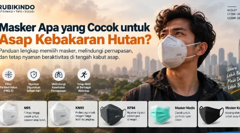 Perbandingan masker N95, KN95, KF94, masker medis dan masker kain untuk asap kebakaran hutan