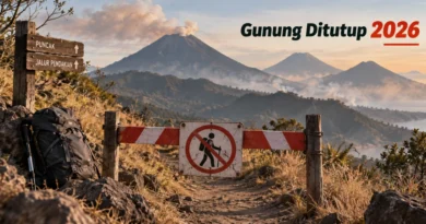 Daftar gunung yang ditutup 2026 karena karhutla dan alasan keselamatan pendakian